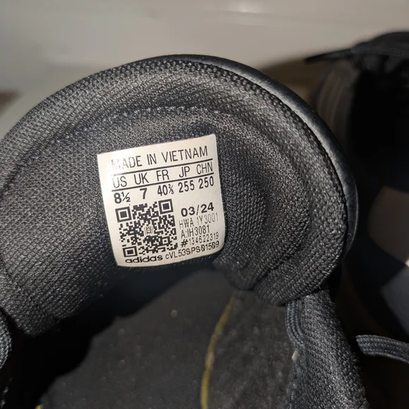 Adidas Black and White Sneakers - Picture 4 of 6